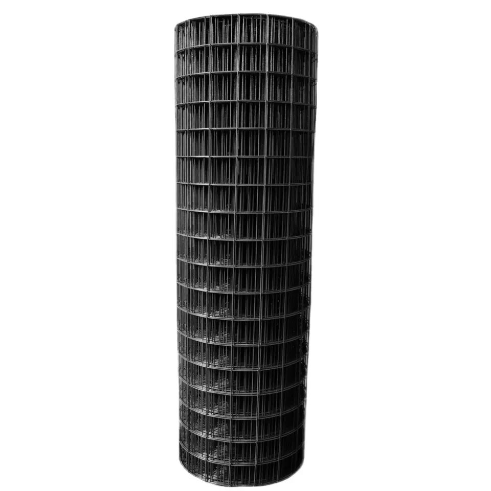 3-4 × 3-4 بوصة شبكة سلكية ملحومة مطلية بـ PVC باللون الأسود
